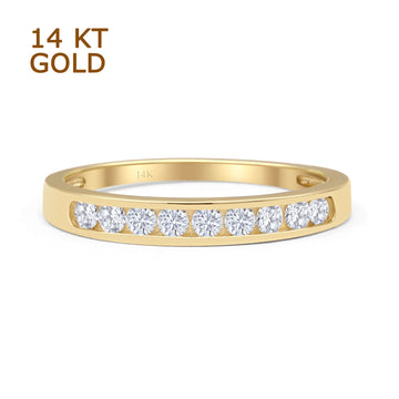 Half Eternity Stackable Wedding Band